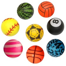 HUBANGBIAO 8 Piece(Multicolor) Super Bouncy Balls for Kids, 32mm, Multicolor