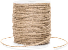 Natural Jute Twine, 3MM 328 Feet Thick Garden Twine String, 3 Ply Brown Heavy Du