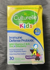 (Read) NEW Culturelle Kids Probiotics Immune Defense Probiotic 30 Chewable 9/26