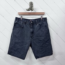 Vintage Jean Shorts Denim Jorts Fits Size 34 Tagged 36 Black Route 66 Relaxed