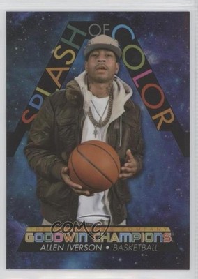 2022 Goodwin Champions Splash of Color Platinum Cosmic Allen Iverson HOF jc3