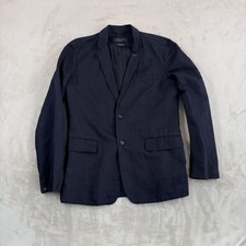 Rag Bone Cotton Linen Blazer Men 40 Black Made USA New York Sport Coat