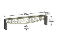 Noch 67028 Fischbauch-BrüCke Mit BrüCkenköPfen Laser-Cut Spur H0