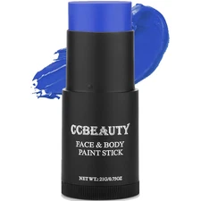 CCbeauty Royal Blue Face Paint Stick, Face Painting Kit, Full Coverage SFX Makeu