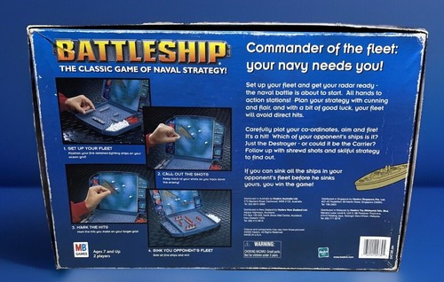 Battleship Board Game Naval Strategy Warfare 1996 Milton Bradley Vintage - Picture 3 of 12