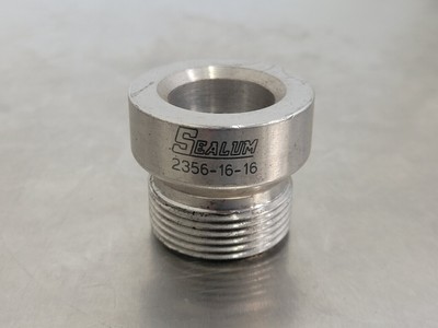 SEALUM Hydraulic Adapter 1'' Weld-on Tube X M-16 ORFS 2356-16-16 (Bag of 6)