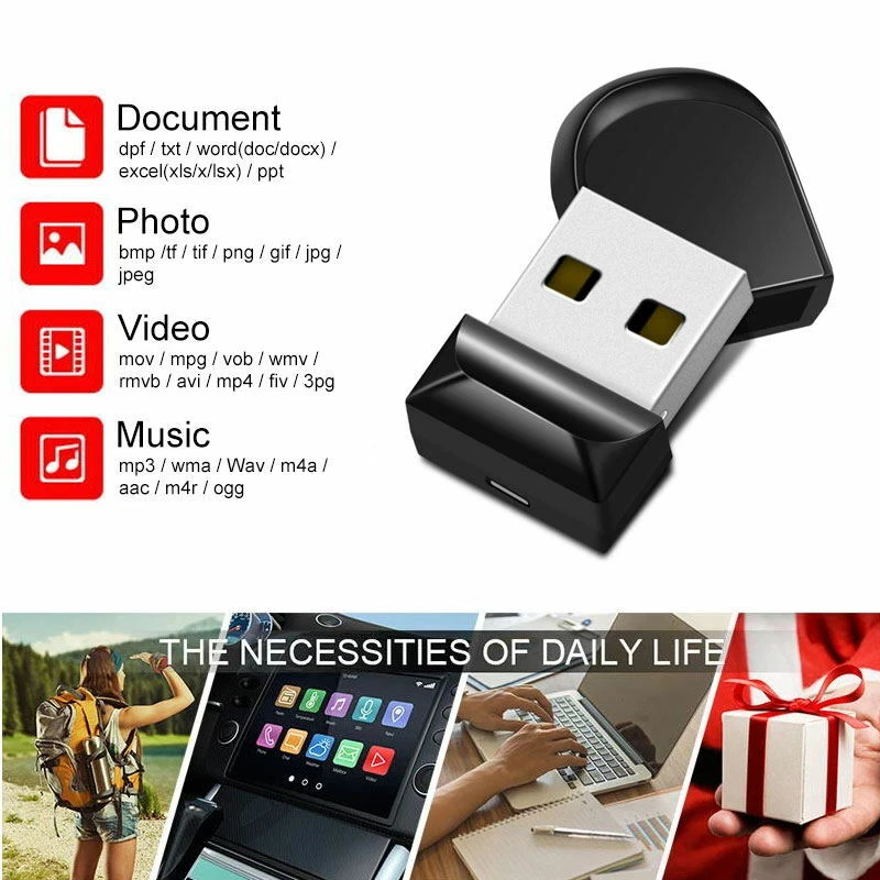 Mini USB Stick 2.0 16GB 64GB 32GB 4GB 2GB Memory Stick USB Flash Drive Pen Drive - Bild 2 von 4