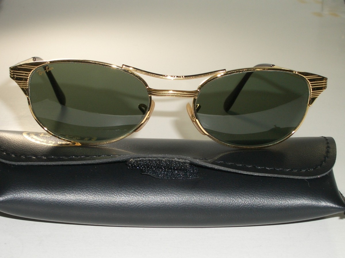 VINTAGE B&L RAY BAN USA W1394 GEP SLEEK OVAL CRYSTAL G15 UV