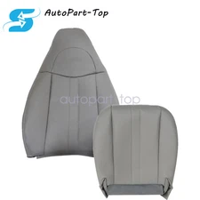 Passenger Bottom & Top Replacement Leather Seat Cover For 2003-14 GMC Savana Van