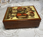 VINTAGE M.L. HUMMEL PICTURE TUNE FASCINATION WALTZ JEWELRY BOX MADE IN ITALY — photo 8