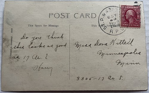 1907 - 1910 MORRISTOWN, MN, MORRISTOWN CREAMERY MILK DAIRY POSTCARD - Picture 2 of 3