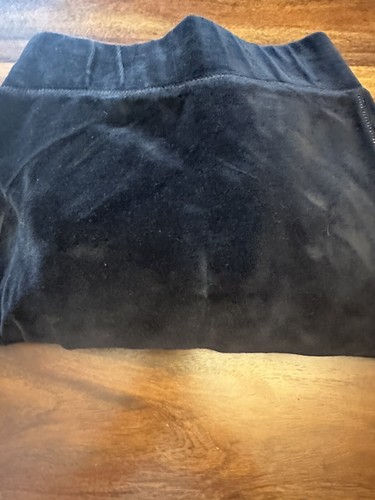 Quacker factory Size 3X Black Velvet Pant With Glitter Detail - Picture 2 of 3