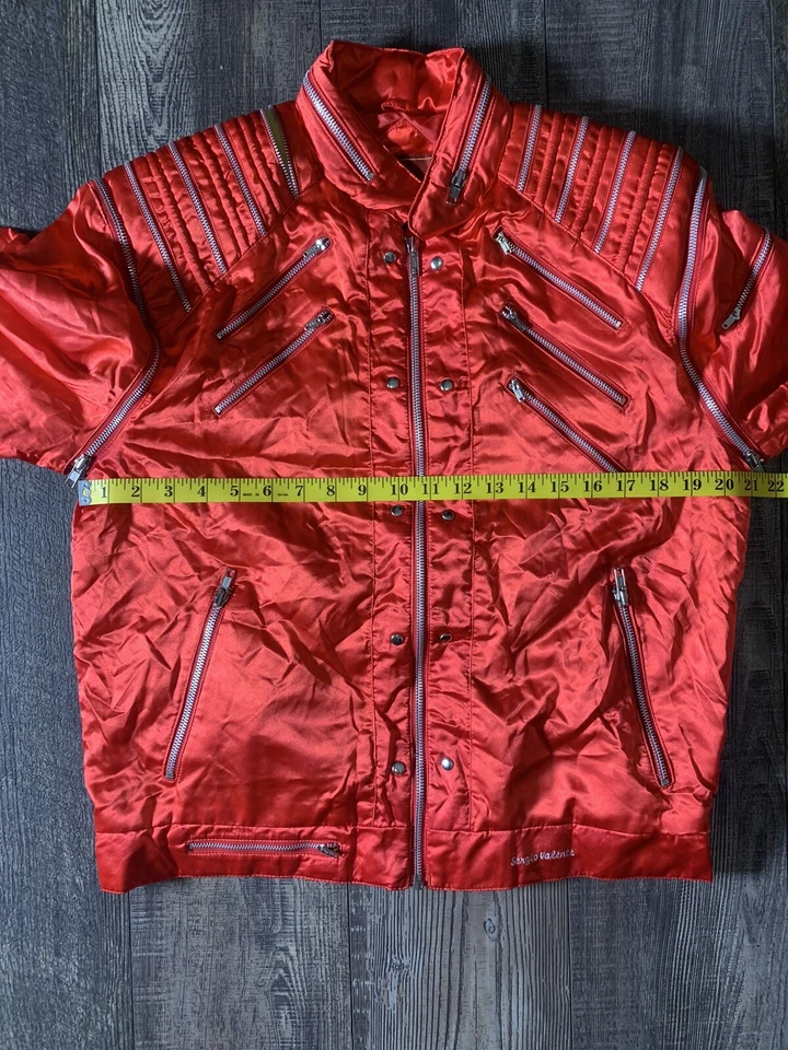 Sergio Valente Michael Jackson 🎸”BEAT IT”Chaqueta Años 80 De Chess King 🍒 Talla M Foto 4 de 4