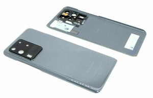 Samsung Galaxy S20 Ultra SM-G988 5G Akkudeckel Backcover Kamera Glas Kleber Grau
