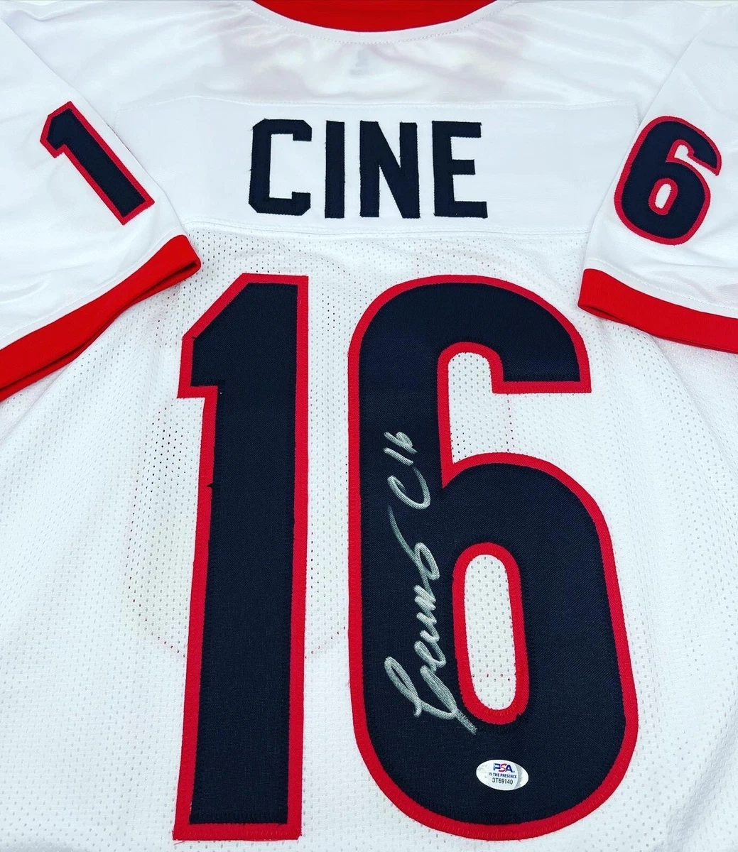 Lewis Cine Georgia Bulldogs UGA Custom Autographed Jersey PSA COA Minn Vikings
