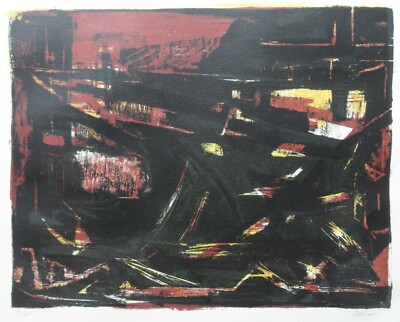 SELIM TURAN 1915-1994 SELTENER BLEISTIFT SIGNIERT LIMITIERTE AUSGABE AUS ''DOUZE LITHOGRAPHIEN'' 1953