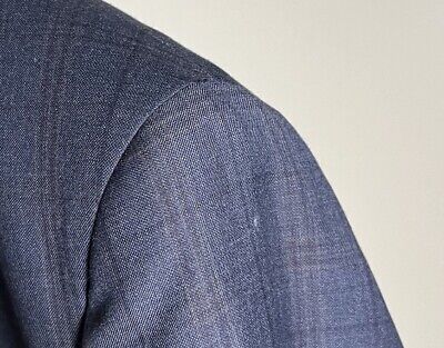 Todd Snyder Mayfair Fit Blue Plaid Wool Half LIned Blazer