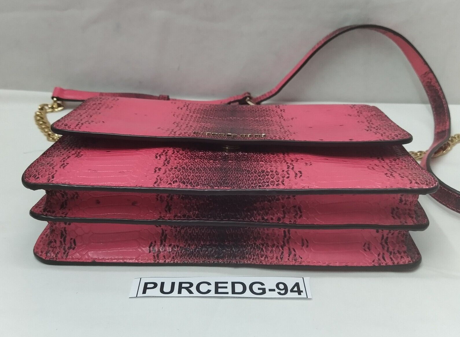 Michael Kors Pink Leather Python Printed Chain St… - image 13