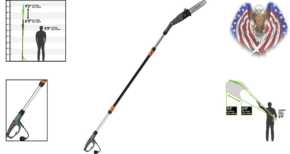 Scotts 10 inch pole saw deals