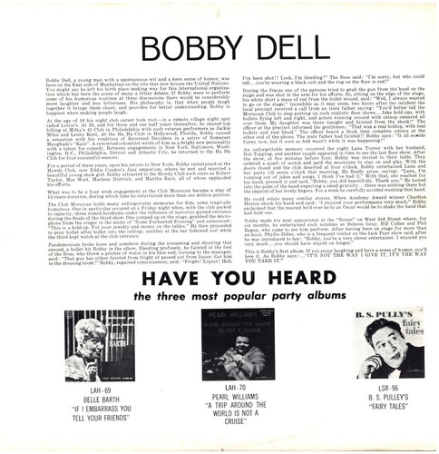 BOBBY DELL If I Insulted You, Was Intentional 1961 SURPRISE MONO COMEDY LP VINYL - Picture 19 of 24