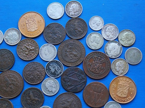 Lot Nederland, Willem, Wilhelmina & Juliana (Cent Bronze & Argent) - Afbeelding 2 van 20
