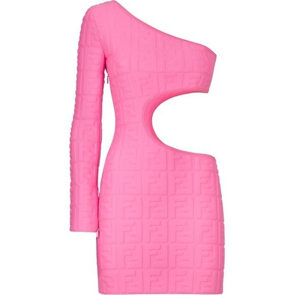 NWT Fendi x Nicki Minaj capsule collection pink dress 40 4 | eBay