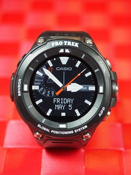 Auth CASIO PRO TREK Smart WSD-F20-BK 302A88AM10013933 Bkack Men's