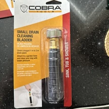 Cobra Products 331 Drain Small Drain Opener 1” To 2” Pipe Size NIB