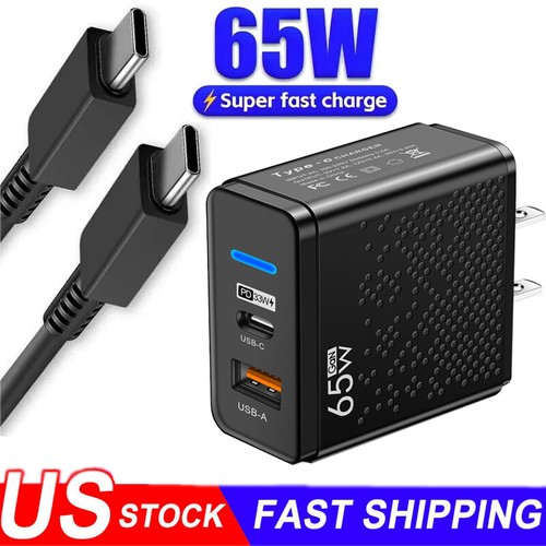 Chargeur Téléphone USB 65W Type C pour Motorola Moto G 5G (2024) 2023 2022 2025 Edge - Photo 23 sur 23