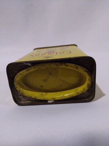 Vintage Colman's MUSTARD METAL SPICE TIN ~ Bulls Head England Reckitt & Coleman - Picture 9 of 9