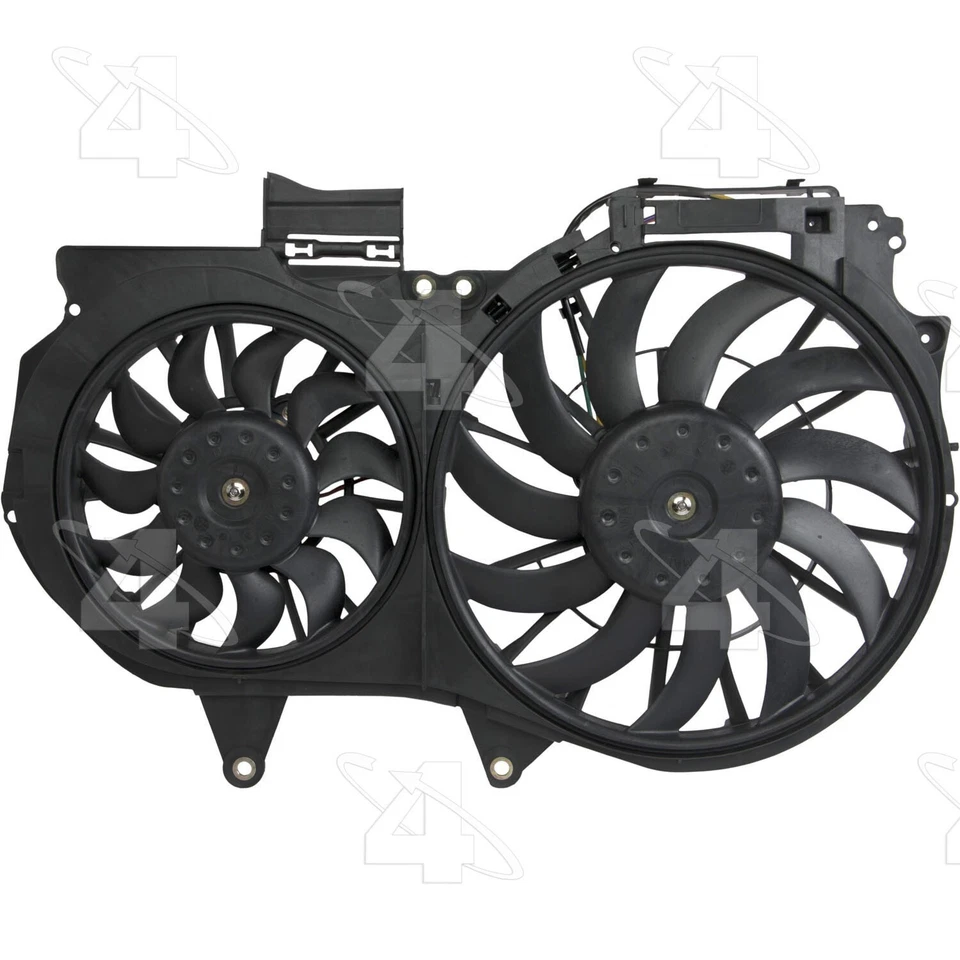 Dual Radiator and Condenser Fan Assembly For 2005-2008 Audi A4 Quattro 4 Seasons - Image 3 of 4