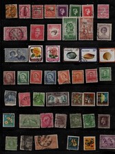 Job Lot of 48 New Zealand Stamps 1890 s to 1980 s Mixed Victoria/ Elizabeth VFU