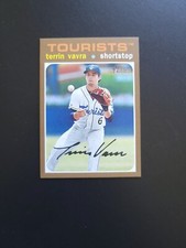 2020 Topps Heritage Minor League Terrin Vavra #161 GOld Parallel 15/15
