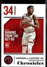 2018-19 Panini Chronicles Rookie #98 WENDELL CARTER JR. Chicago Bulls RC B7