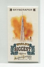 2010 Topps Allen & Ginter Mini World's Biggest Skyscraper Burj Khalifa 