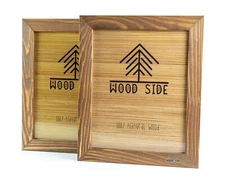Rustic Wooden Picture Frame 8x10 - Made To Display Pictures 8x10 - Set of 2