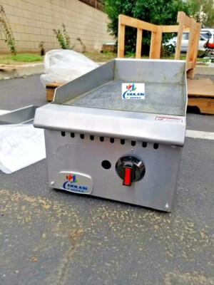 NEW 12'' Griddle Flat Grill Countertop Commercial Natural Gas NAT 30K BTU