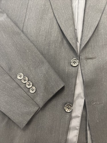 SUPER 110 Samuelsohn Men's Dark Gray Striped Wool Blazer 42L $1,295 - Picture 10 of 10