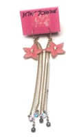 Betsey Johnson Starfish Hook Chain Drop/dangle Earrings $40 on sale Betsey Johnson Starfish Hook Chain Drop/dangle Earrings $40 on sale