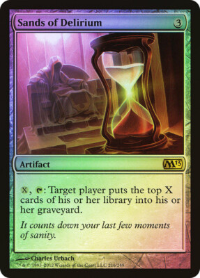 MTG FOIL Sands of Delirium  - Magic 2013 #216