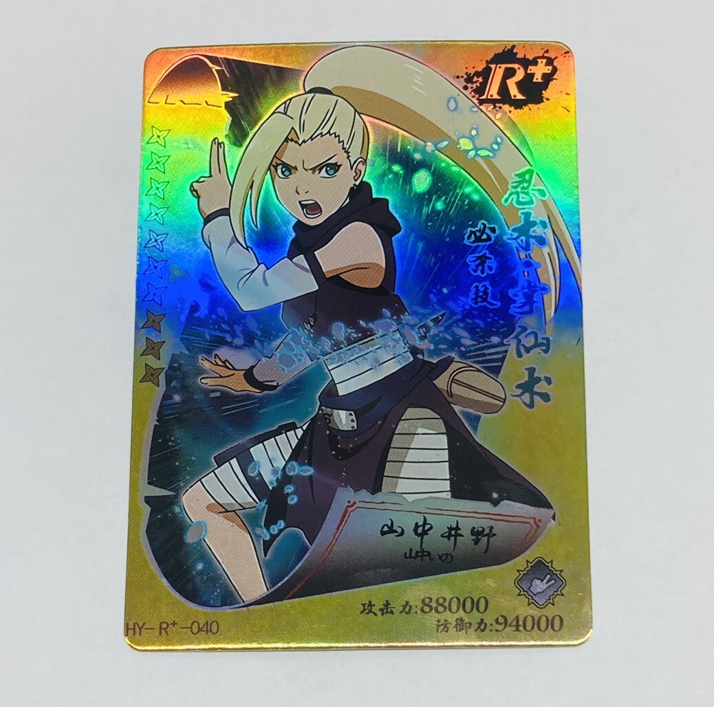 Ino Yamanaka - Naruto Trading Card HY-R-040 Rainbow Holo Foil Rare