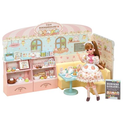 Takara Tomy Licca-chan Welcome to Sumikko Gurashi Cafe Playset 50pcs Japan New