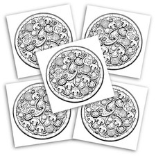 Pack of 30 Pizza Colouring Sheets – Pizza Party Favour Bag Fillers