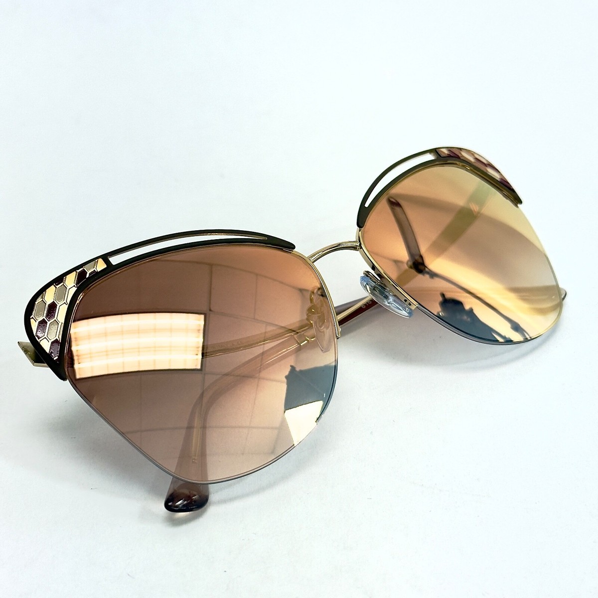 BVLGARI Serpenti BV6161 Pink Gold Mirrored Enamel Snake Scales BVLGARI Serpenti BV6161 Pink Gold Mirrored Enamel Snake Scales