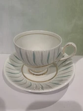 Mid Century Modern Ridgeway English Tea Cups And Saucers