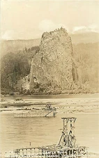 OREGON CASTLE ROCK ON COLUMBIA RIVER HIGHWAY RPPC P/C