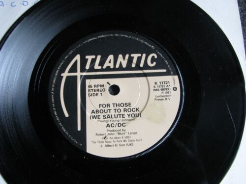 AC/DC-For those about to Rock 7 PS-1981 UK-Atlantic-K 11 721 - Photo 1/2