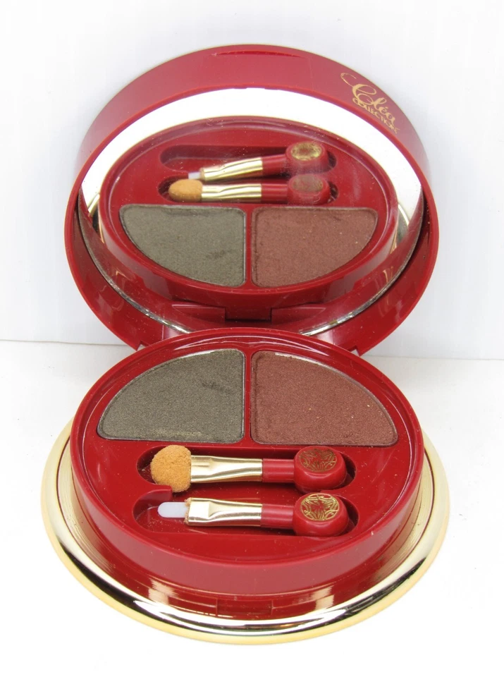 РЕДКИЕ винтажные компактные двойные тени для век Clea Collection Yves Rocher 2x2 мл Франция - Изображение 4 из 4