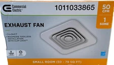 Commercial Electric 50 CFM Bathroom Exhaust Fan Only Model BF1101