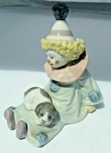 LLADRO PIERROT WITH PUPPY CIRCUS CLOWN & DOG 5277 PORCELAIN FIGURINE | eBay
